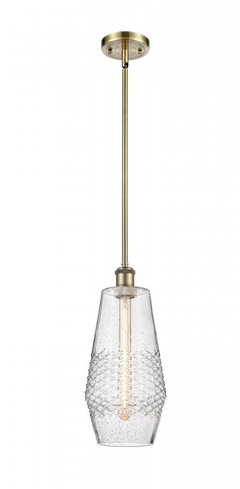 Windham - 1 Light - 7 inch - Antique Brass - Mini Pendant