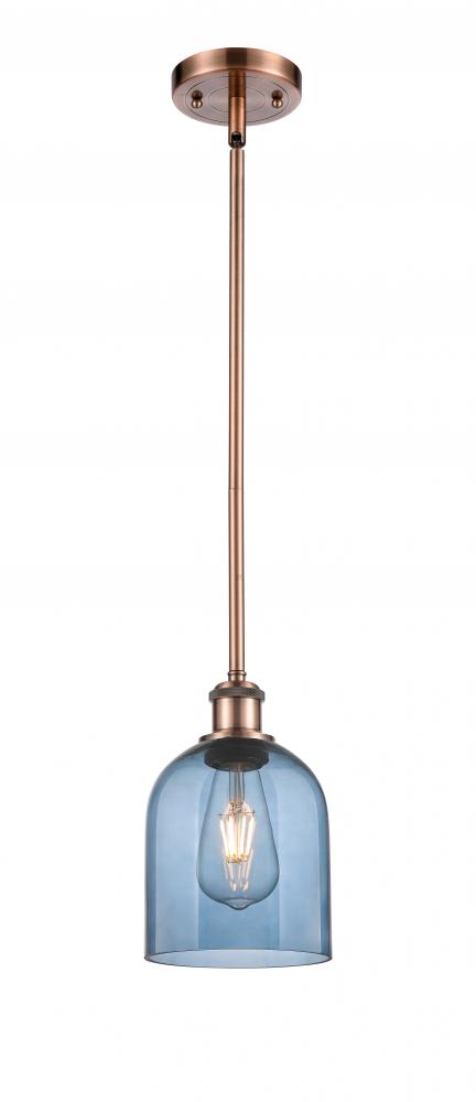 Bella - 1 Light - 6 inch - Antique Copper - Mini Pendant