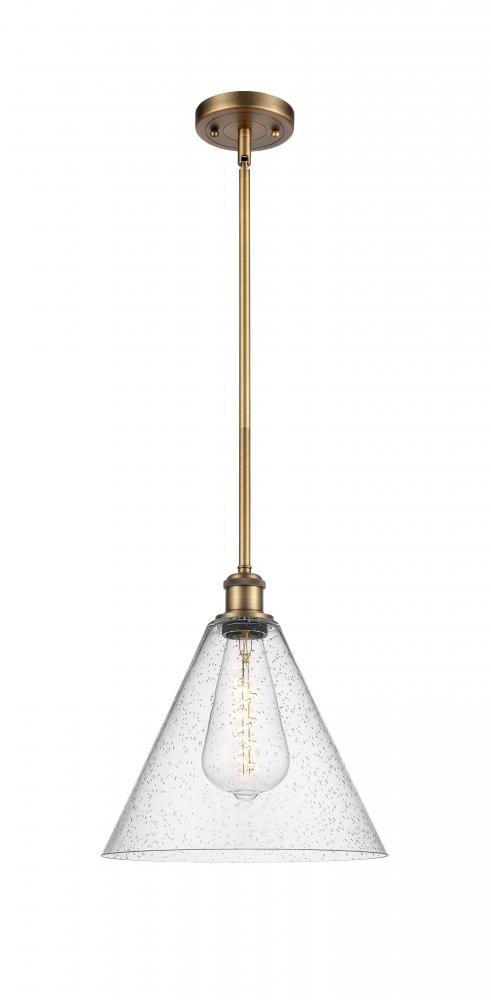 Berkshire - 1 Light - 12 inch - Brushed Brass - Mini Pendant