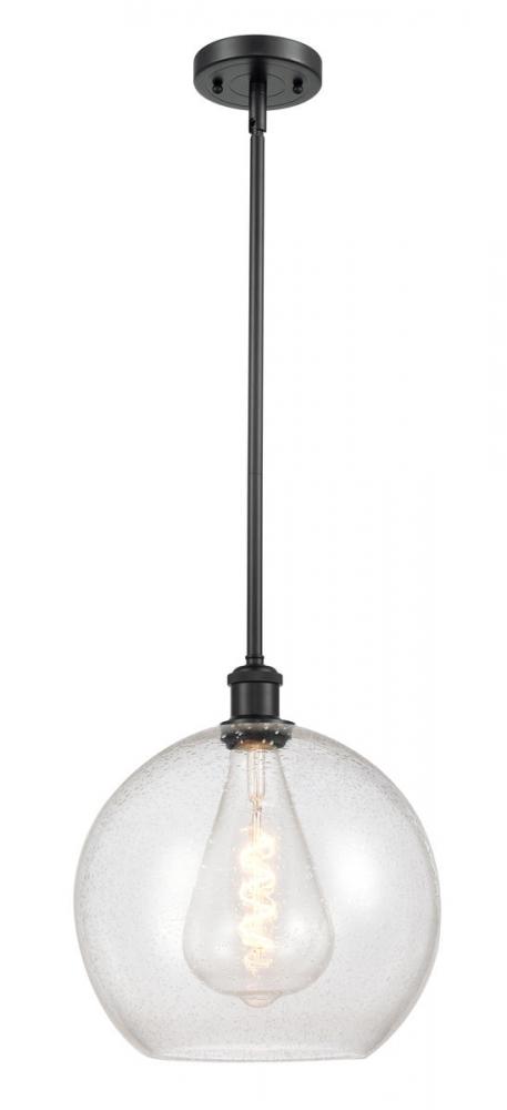 Athens - 1 Light - 12 inch - Matte Black - Mini Pendant