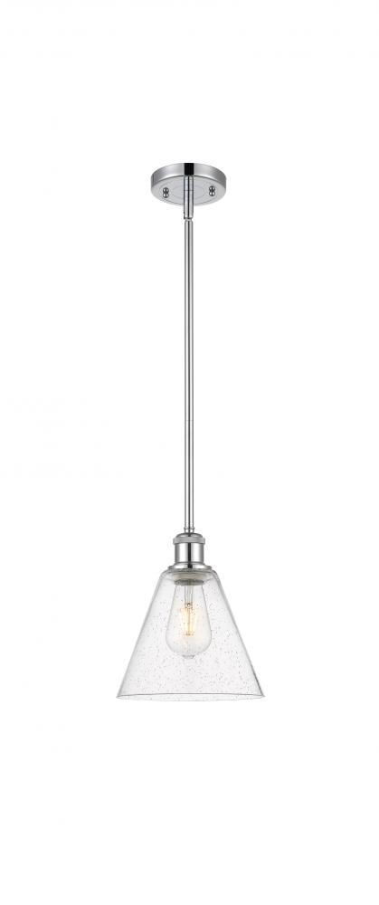 Berkshire - 1 Light - 8 inch - Polished Chrome - Mini Pendant