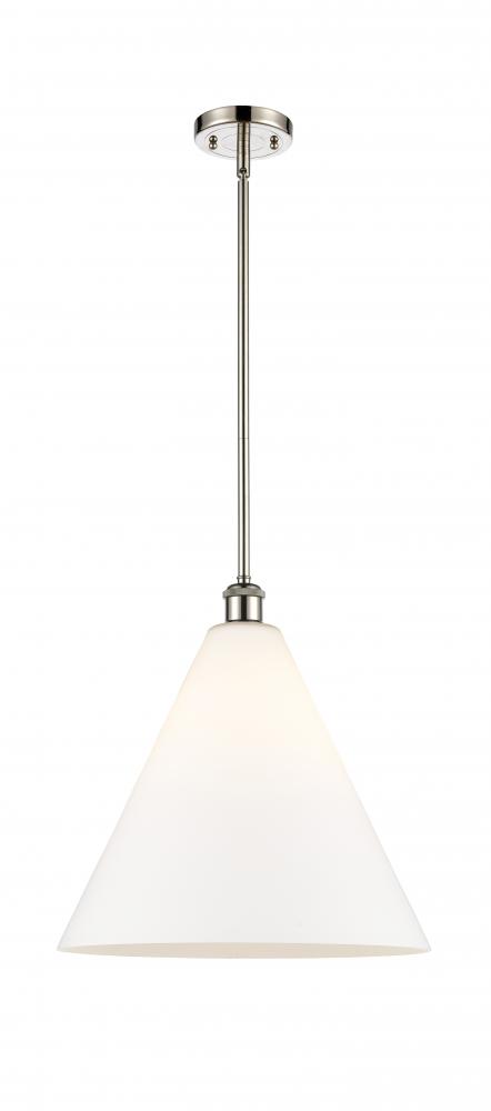 Berkshire - 1 Light - 16 inch - Polished Nickel - Pendant