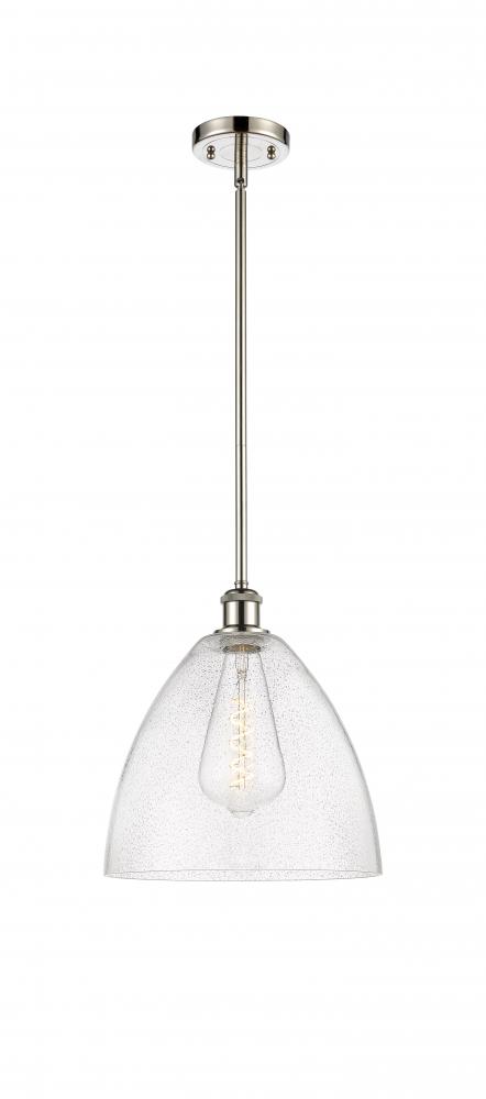 Bristol - 1 Light - 12 inch - Polished Nickel - Mini Pendant