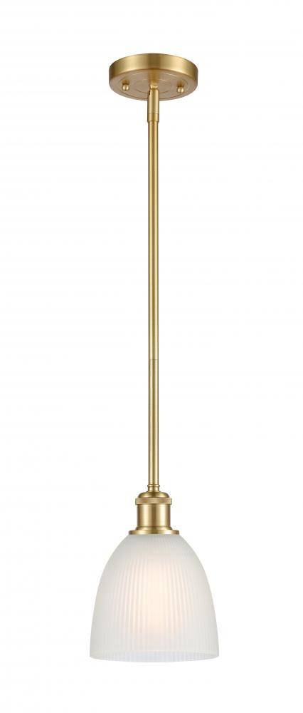 Castile - 1 Light - 6 inch - Satin Gold - Mini Pendant