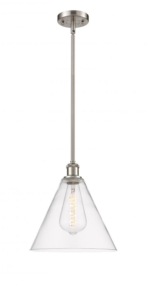 Berkshire - 1 Light - 12 inch - Brushed Satin Nickel - Mini Pendant