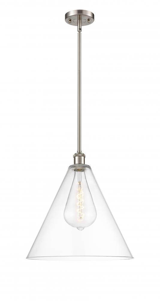 Berkshire - 1 Light - 16 inch - Brushed Satin Nickel - Pendant