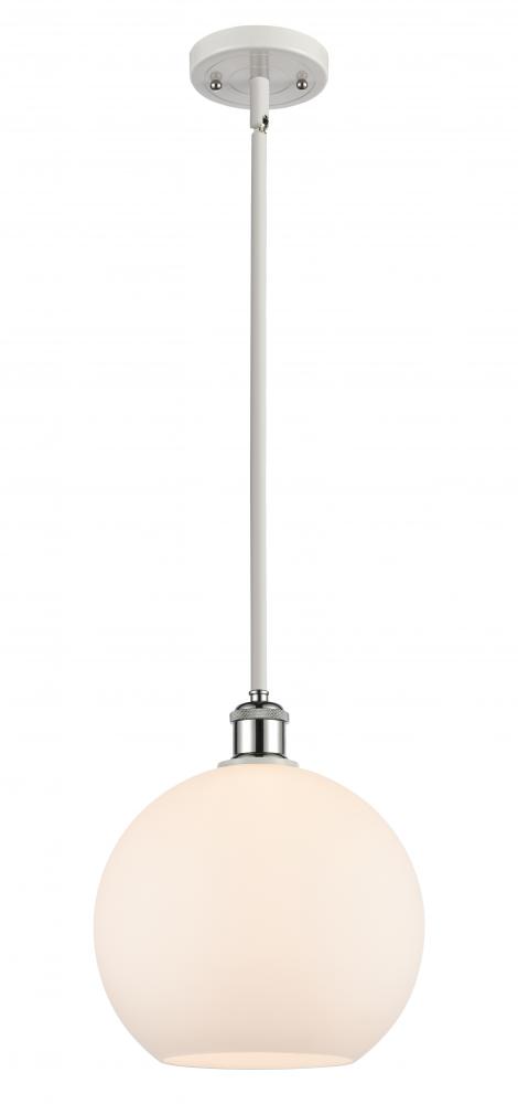 Athens - 1 Light - 10 inch - White Polished Chrome - Mini Pendant