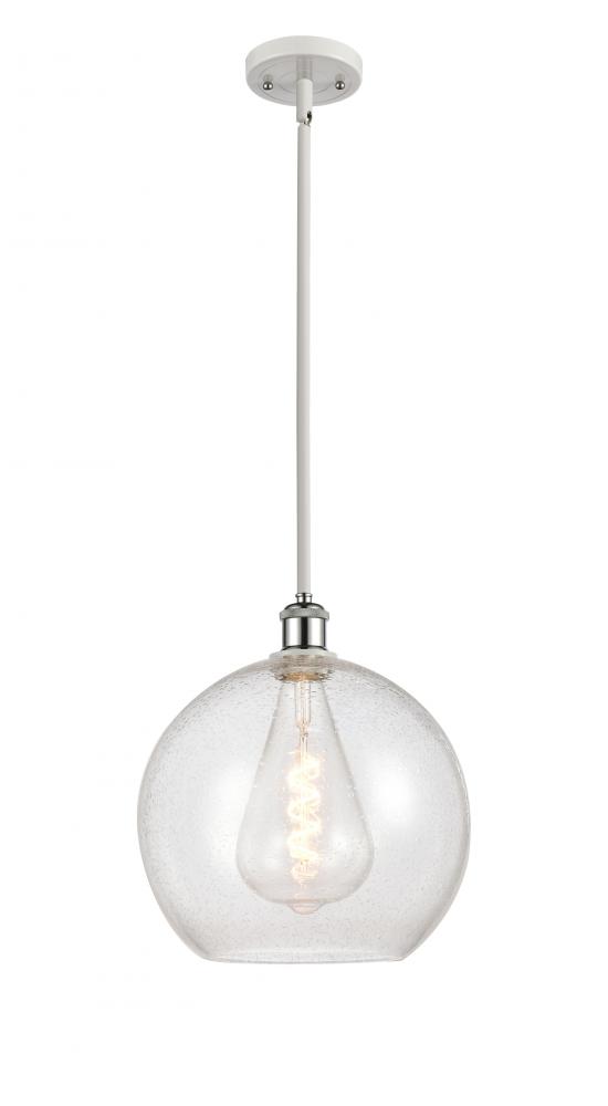 Athens - 1 Light - 12 inch - White Polished Chrome - Mini Pendant