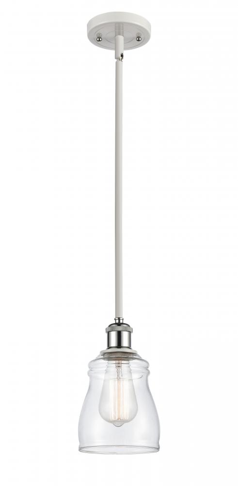 Ellery - 1 Light - 5 inch - White Polished Chrome - Mini Pendant