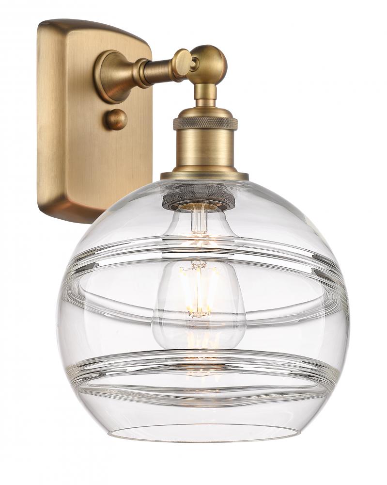 Rochester - 1 Light - 8 inch - Brushed Brass - Sconce