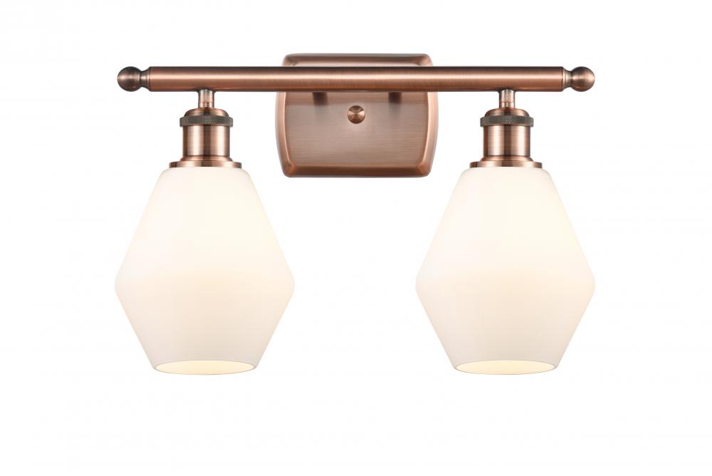 Cindyrella - 2 Light - 16 inch - Antique Copper - Bath Vanity Light