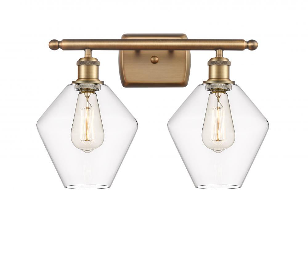 Cindyrella - 2 Light - 18 inch - Brushed Brass - Bath Vanity Light