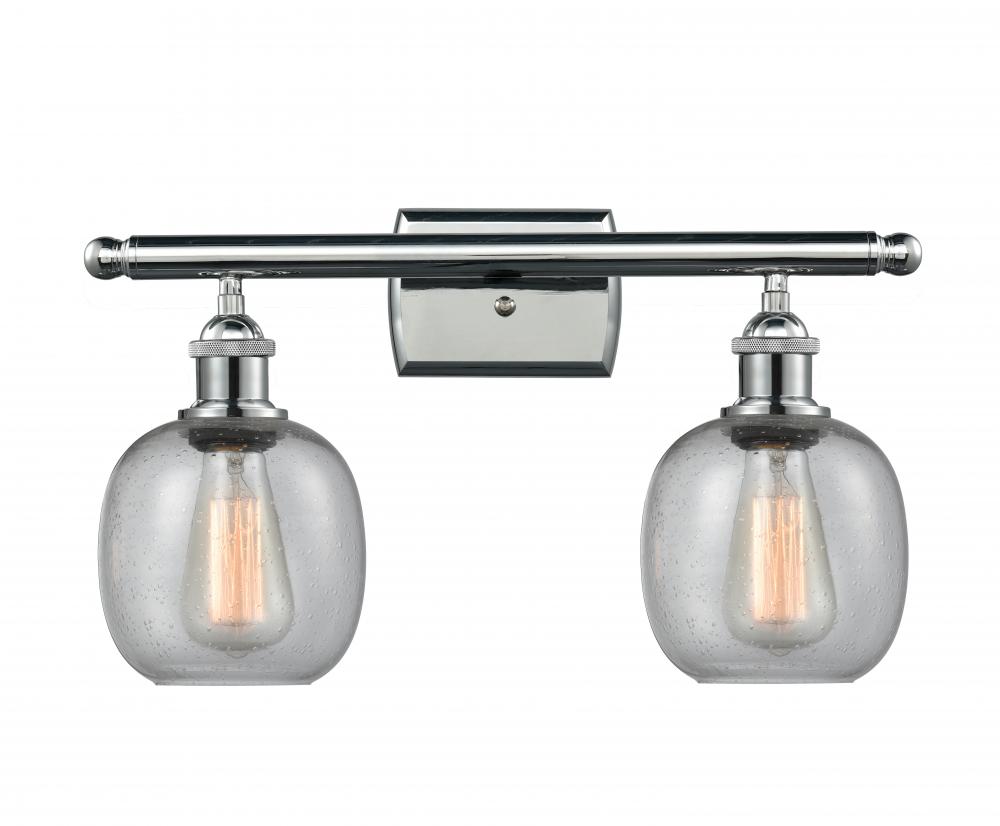 Belfast - 2 Light - 16 inch - Polished Chrome - Bath Vanity Light