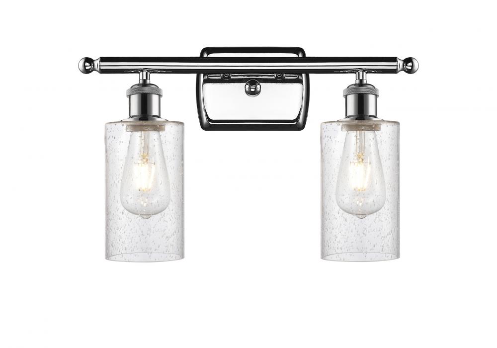 Clymer - 2 Light - 14 inch - Polished Chrome - Bath Vanity Light