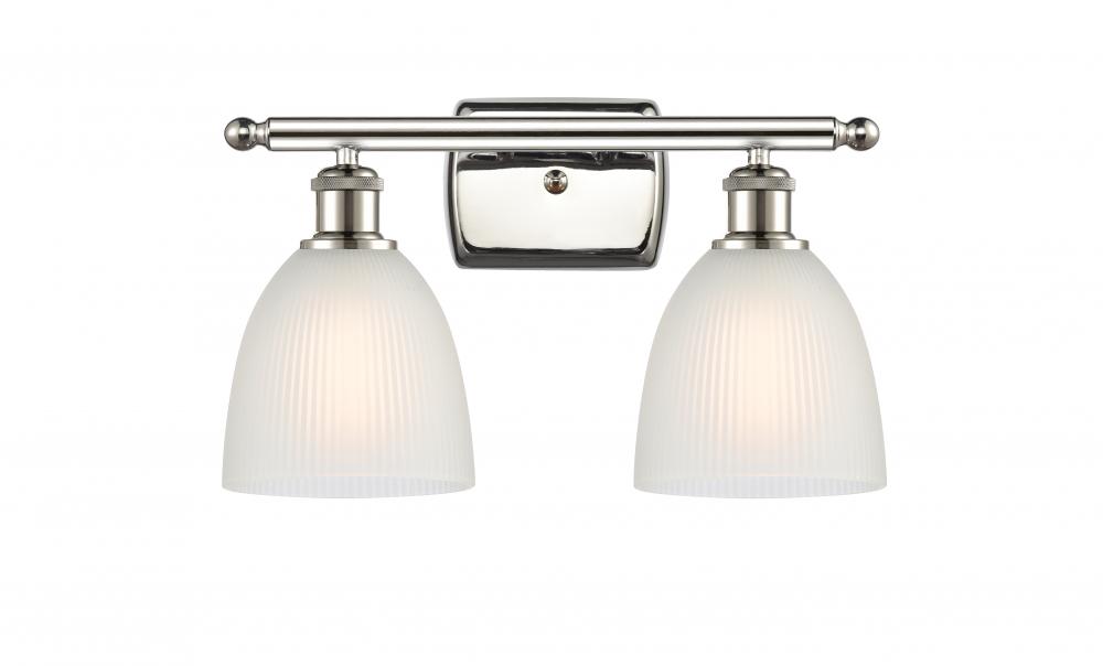 Castile - 2 Light - 16 inch - Polished Nickel - Bath Vanity Light