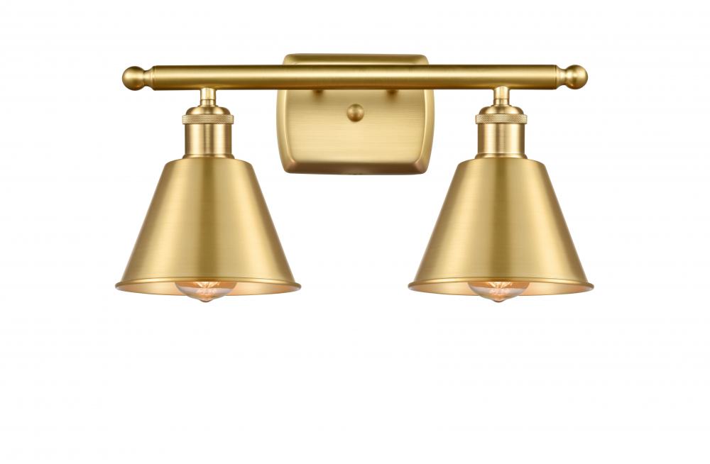 Smithfield - 2 Light - 17 inch - Satin Gold - Bath Vanity Light