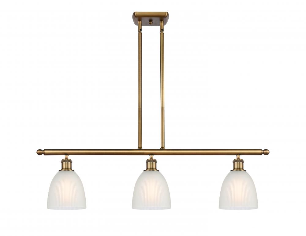 Castile - 3 Light - 36 inch - Brushed Brass - Cord hung - Island Light