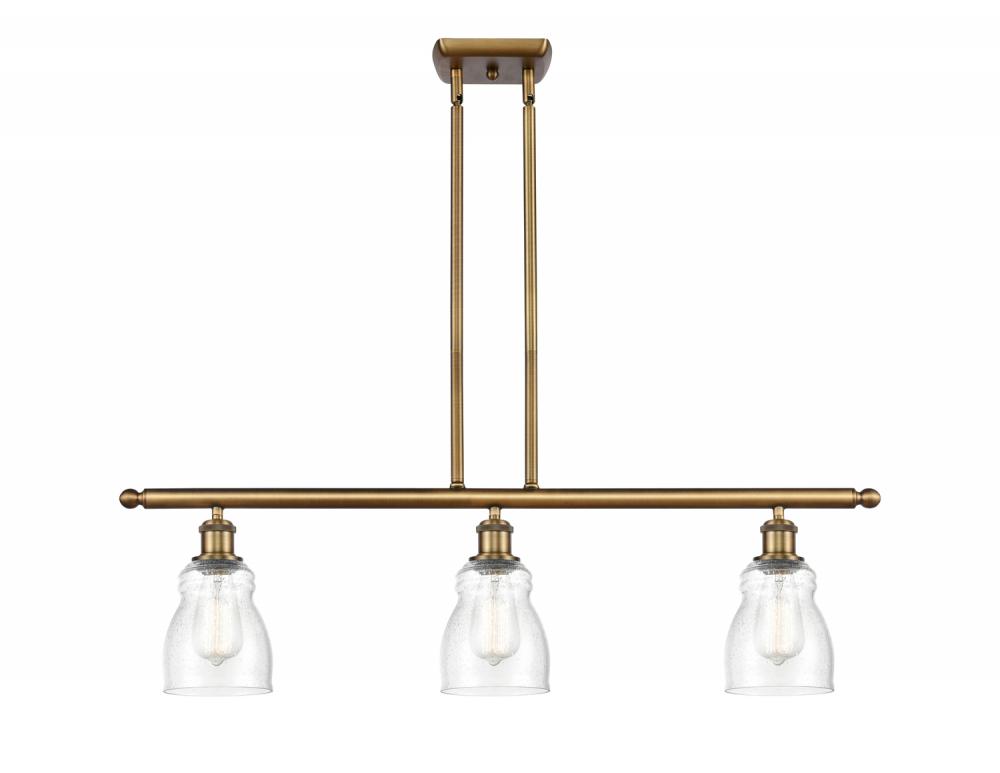 Ellery - 3 Light - 36 inch - Brushed Brass - Cord hung - Island Light