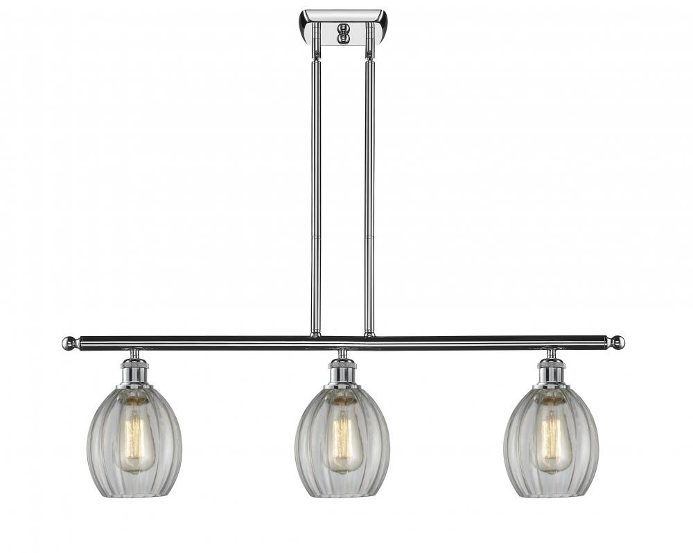 Eaton - 3 Light - 36 inch - Polished Chrome - Cord hung - Island Light