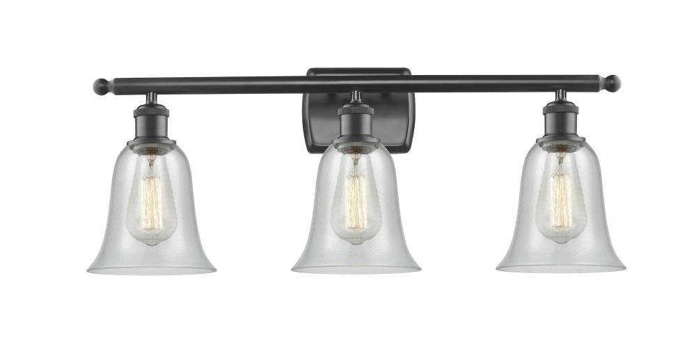 Hanover - 3 Light - 26 inch - Matte Black - Bath Vanity Light