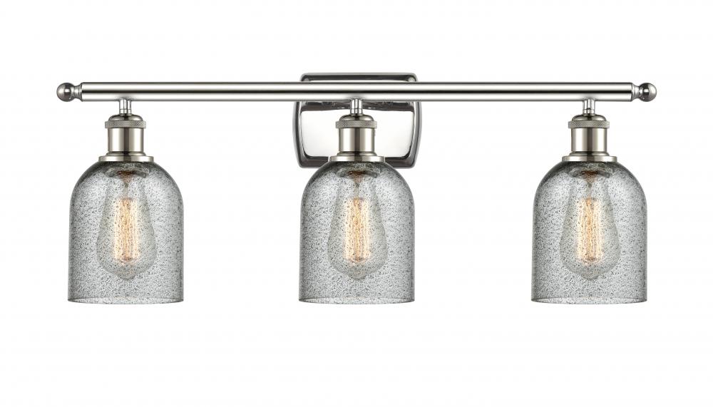 Caledonia - 3 Light - 25 inch - Polished Nickel - Bath Vanity Light