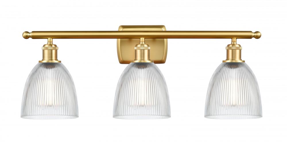 Castile - 3 Light - 26 inch - Satin Gold - Bath Vanity Light