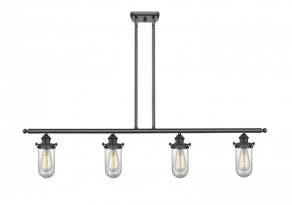 Kingsbury - 4 Light - 48 inch - Matte Black - Cord hung - Island Light