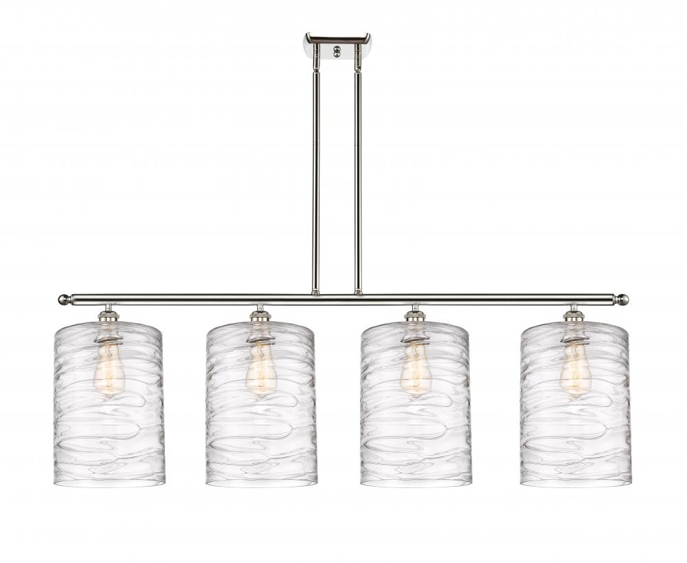 Cobbleskill - 4 Light - 48 inch - Polished Nickel - Cord hung - Island Light