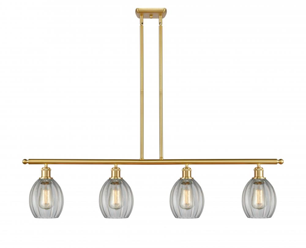 Eaton - 4 Light - 48 inch - Satin Gold - Cord hung - Island Light