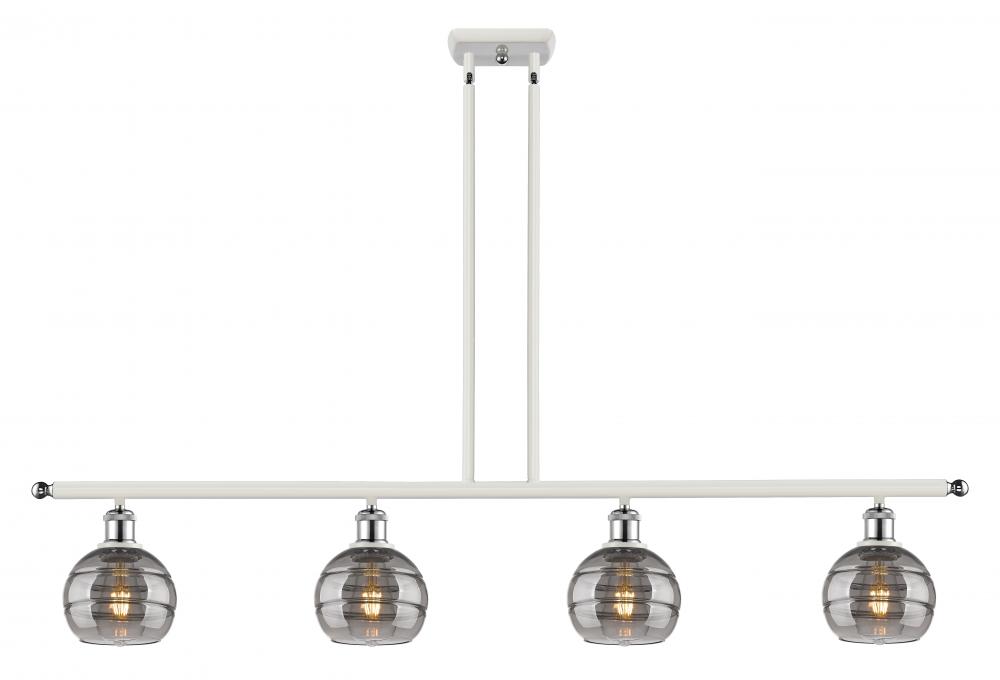 Rochester - 4 Light - 48 inch - White Polished Chrome - Cord hung - Island Light