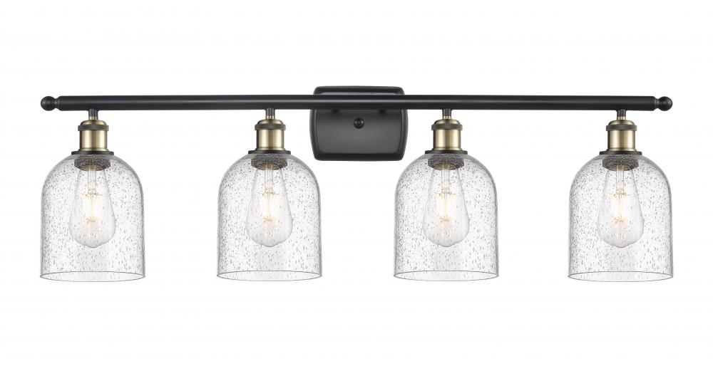 Bella - 4 Light - 36 inch - Black Antique Brass - Bath Vanity Light