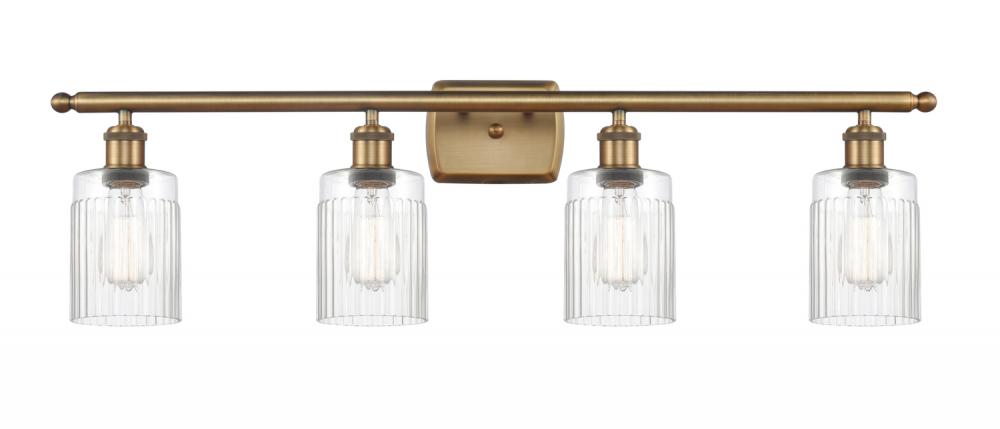 Hadley - 4 Light - 35 inch - Brushed Brass - Bath Vanity Light