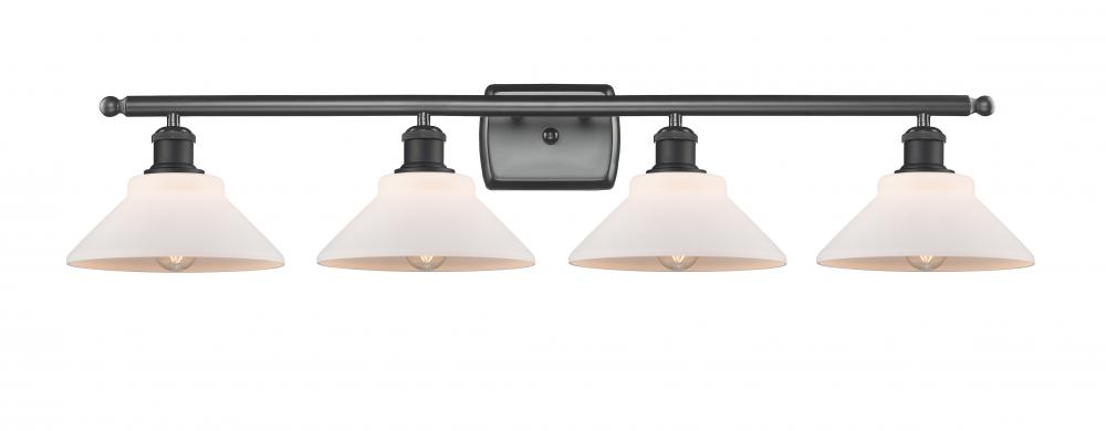 Orwell - 4 Light - 38 inch - Matte Black - Bath Vanity Light