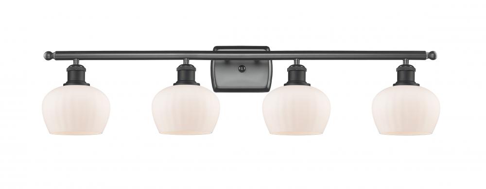 Fenton - 4 Light - 37 inch - Matte Black - Bath Vanity Light