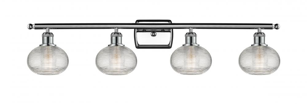 Ithaca - 4 Light - 36 inch - Polished Chrome - Bath Vanity Light