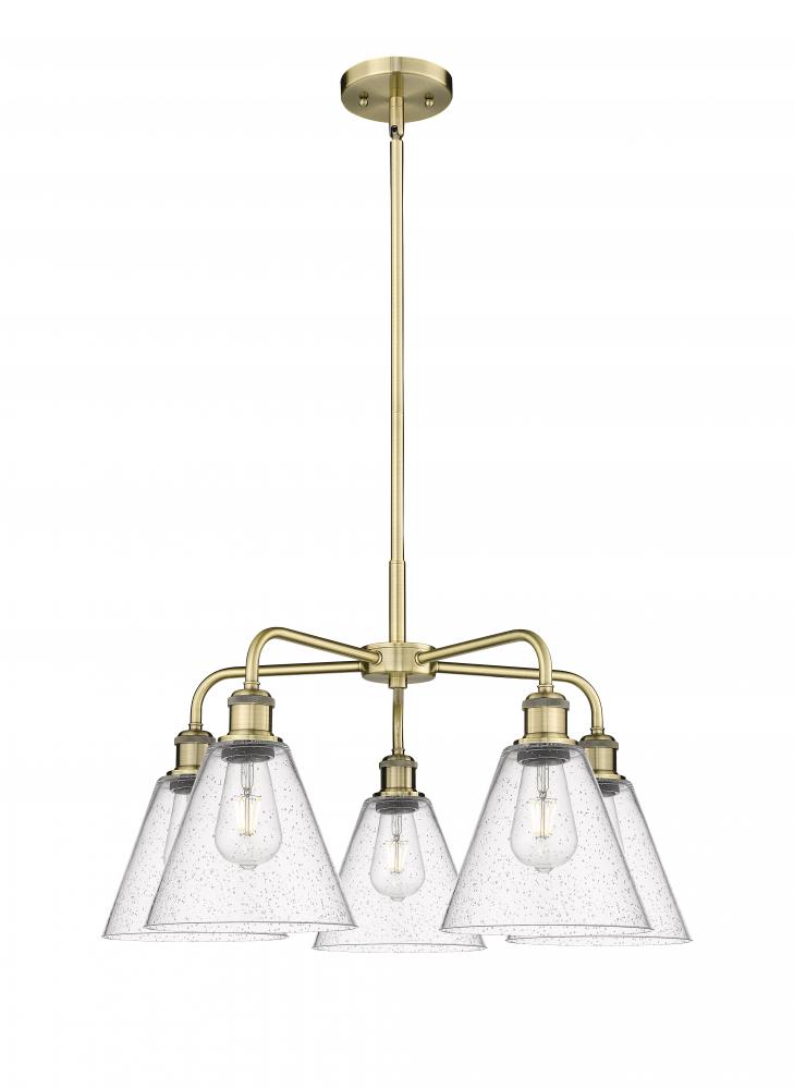 Berkshire - 5 Light - 26 inch - Antique Brass - Chandelier