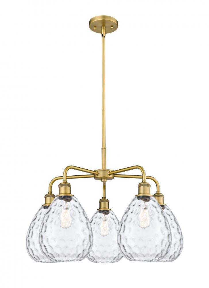 Waverly - 5 Light - 26 inch - Brushed Brass - Chandelier