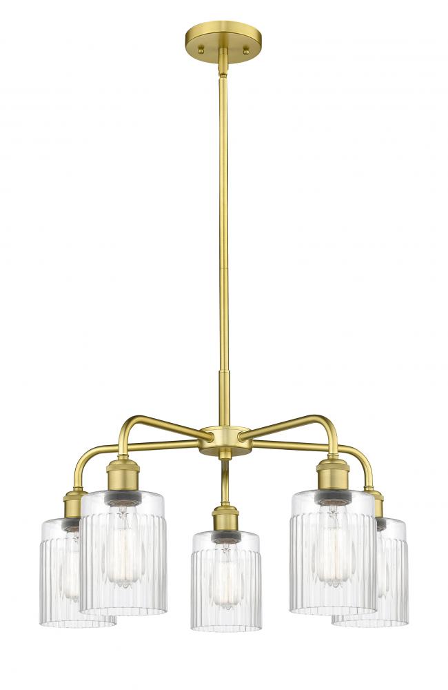 Hadley - 5 Light - 23 inch - Satin Gold - Chandelier