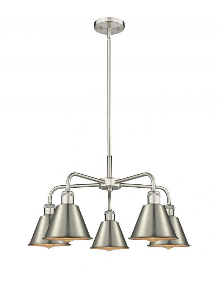 Ballston - 5 Light - 25 inch - Satin Nickel - Chandelier