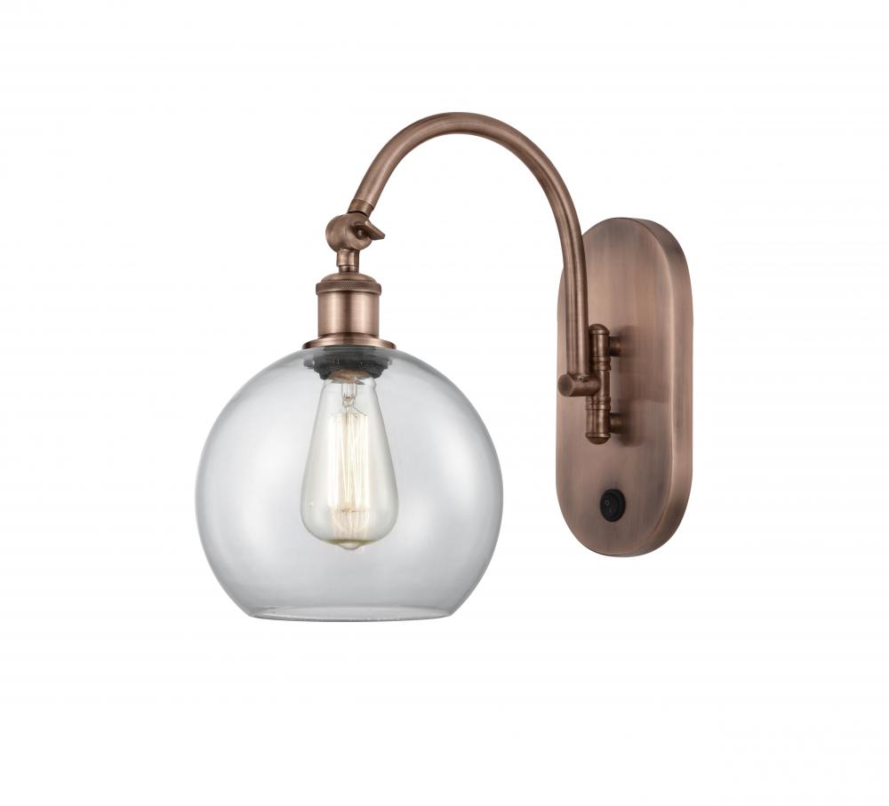 Athens - 1 Light - 8 inch - Antique Copper - Sconce