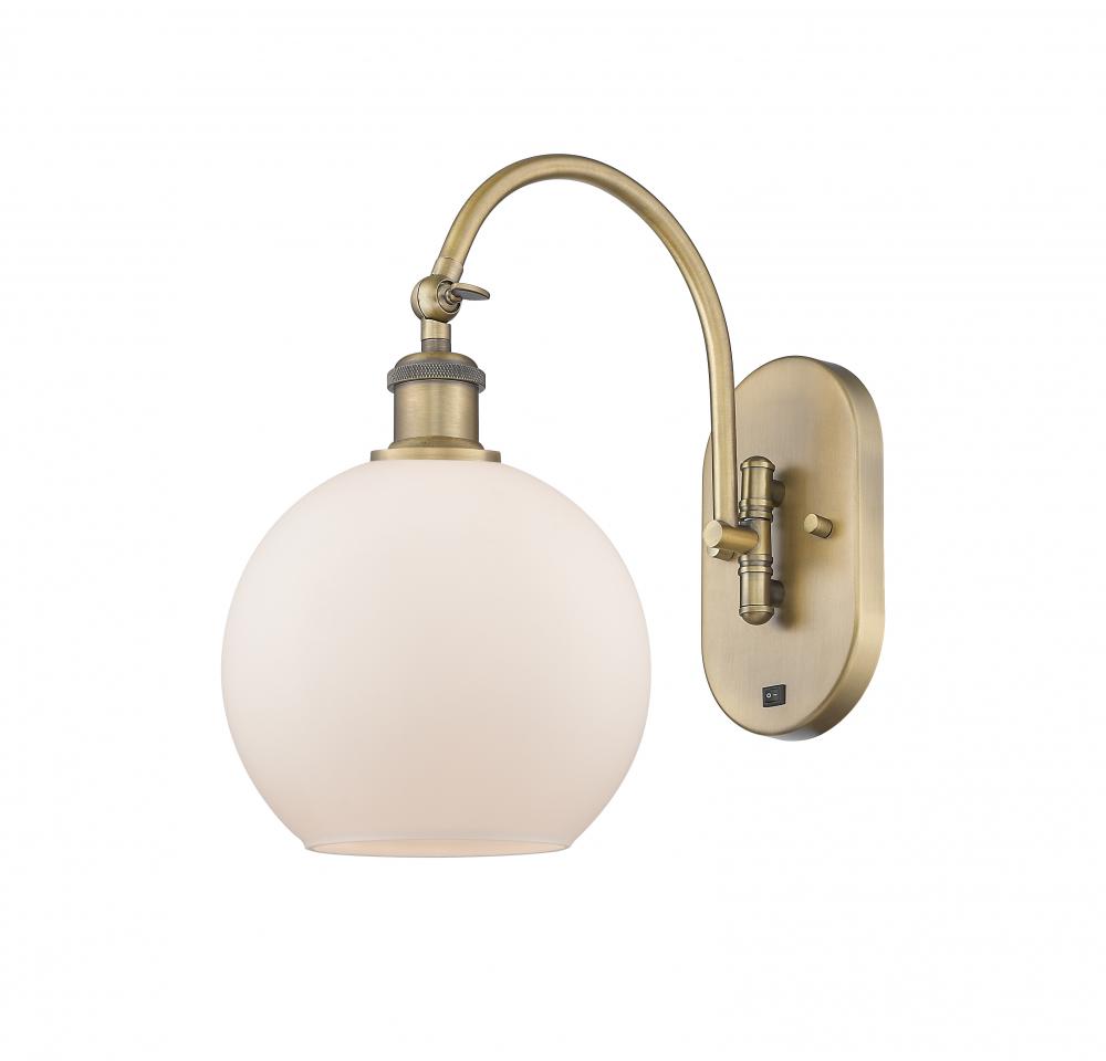 Athens - 1 Light - 8 inch - Brushed Brass - Sconce