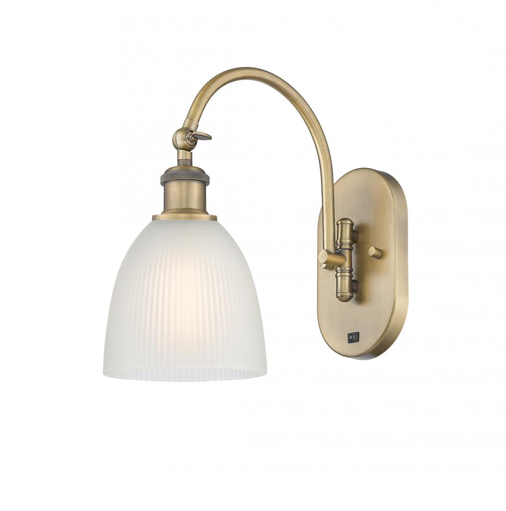 Castile - 1 Light - 6 inch - Brushed Brass - Sconce