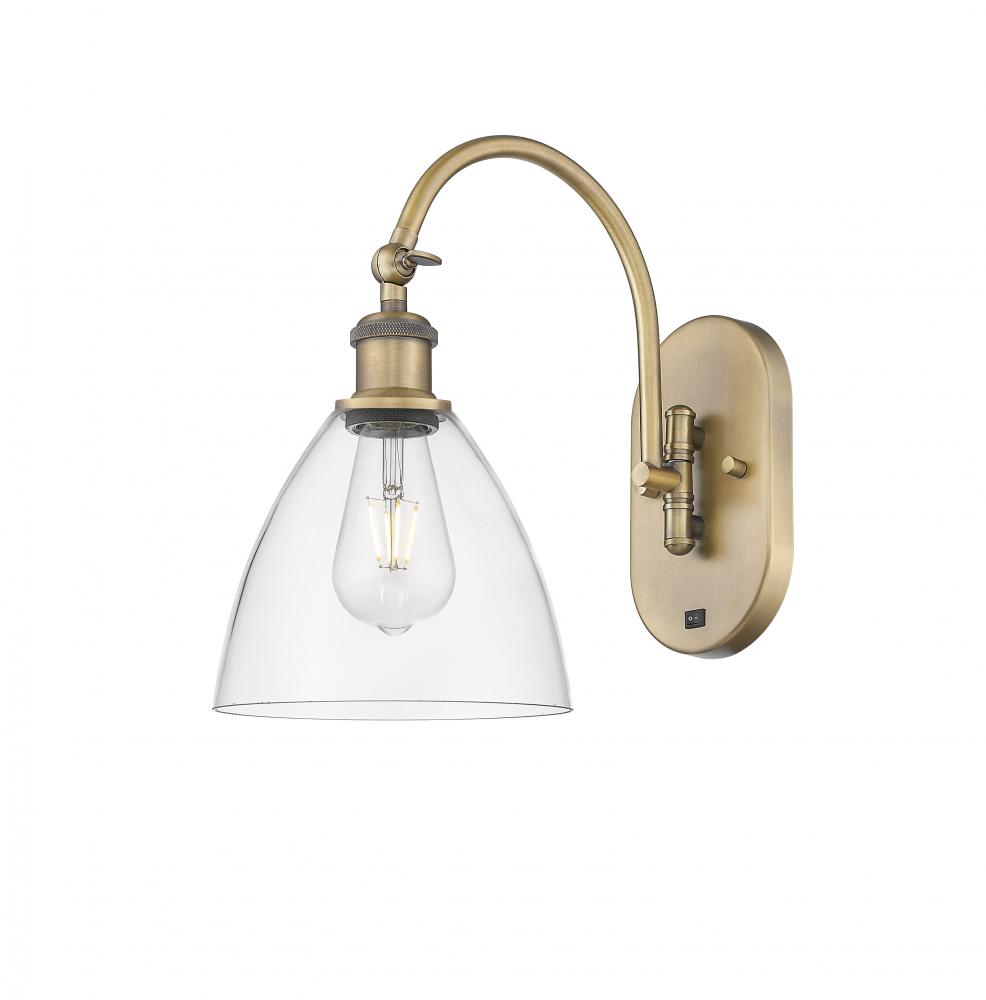 Bristol - 1 Light - 8 inch - Brushed Brass - Sconce