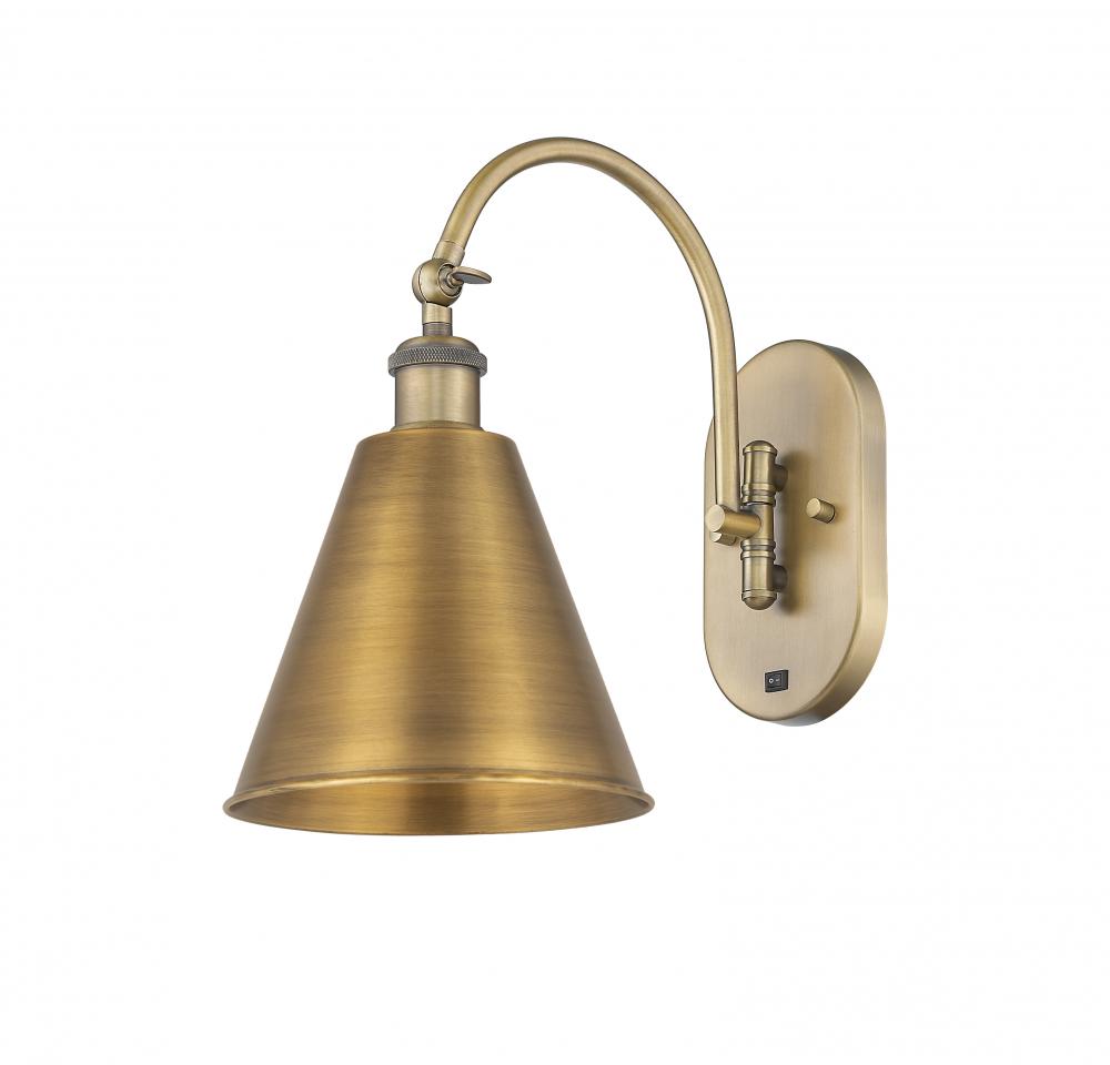 Berkshire - 1 Light - 8 inch - Brushed Brass - Sconce