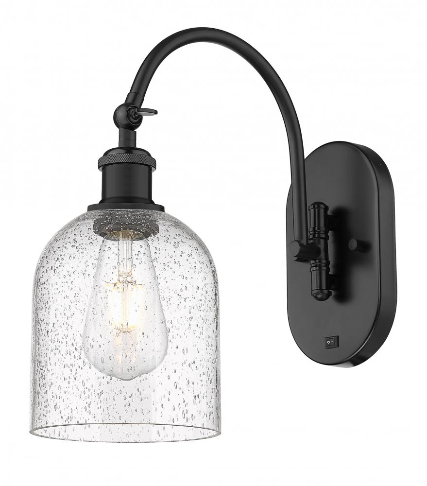 Bella - 1 Light - 6 inch - Matte Black - Sconce