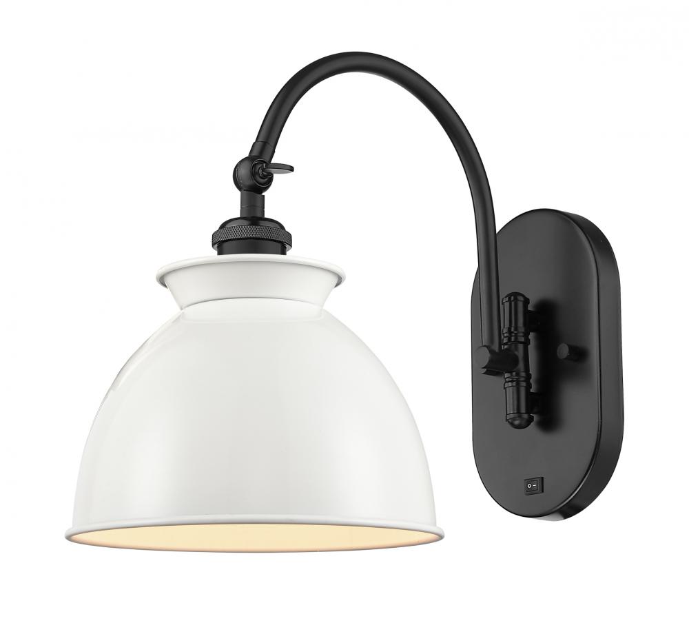 Adirondack - 1 Light - 8 inch - Matte Black - Sconce