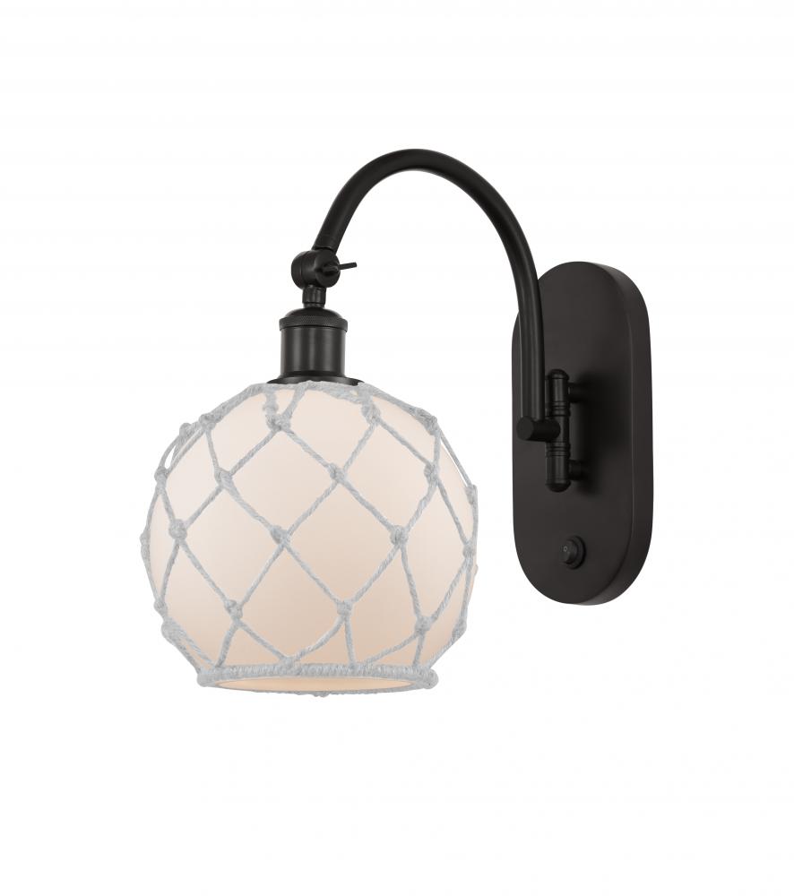 Farmhouse Rope - 1 Light - 8 inch - Oil Rubbed Bronze - Sconce