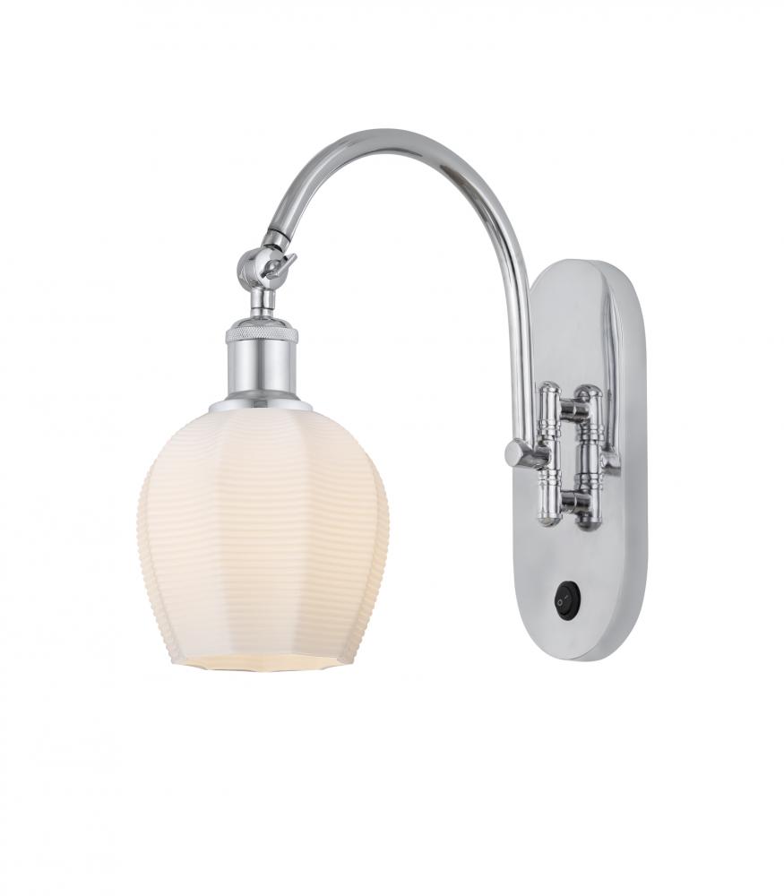 Norfolk - 1 Light - 6 inch - Polished Chrome - Sconce