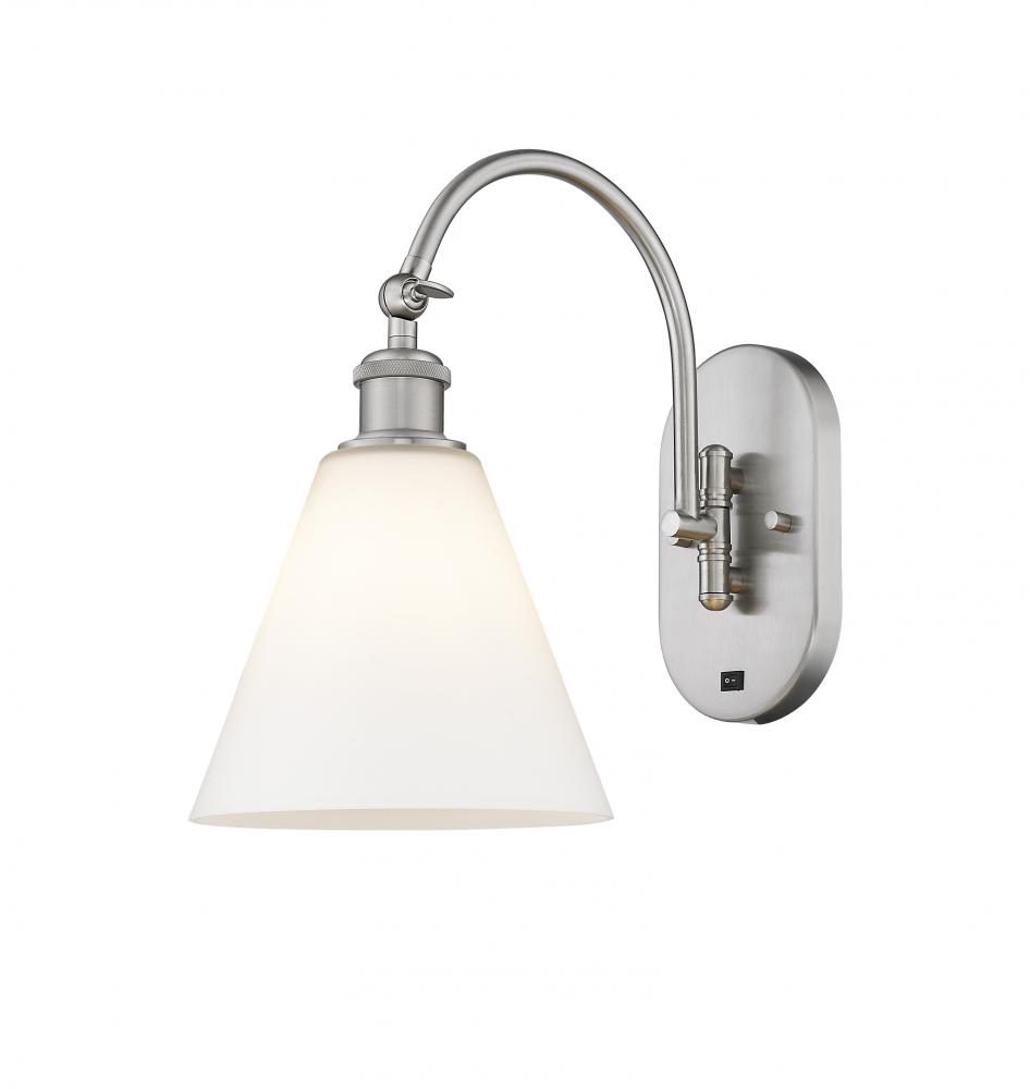 Berkshire - 1 Light - 8 inch - Brushed Satin Nickel - Sconce