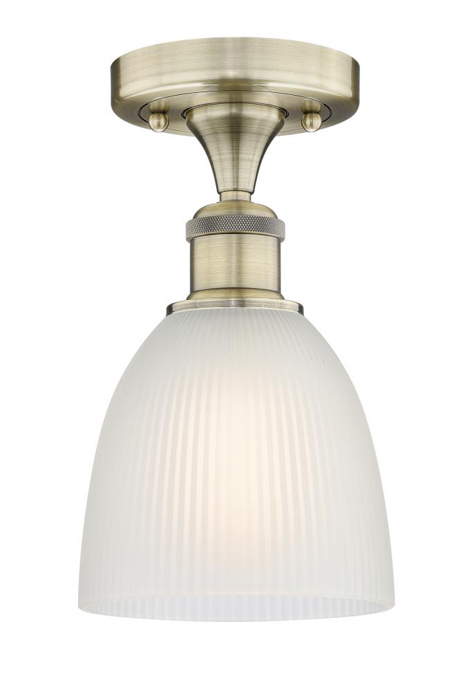 Castile - 1 Light - 6 inch - Antique Brass - Flush Mount